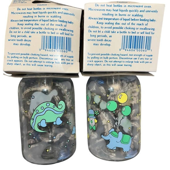 Vintage Baby King 5oz Baby Bottle Nurser 1993 Lot Of 2 NEW SEALED PROP MOVIE - Picture 2 of 3